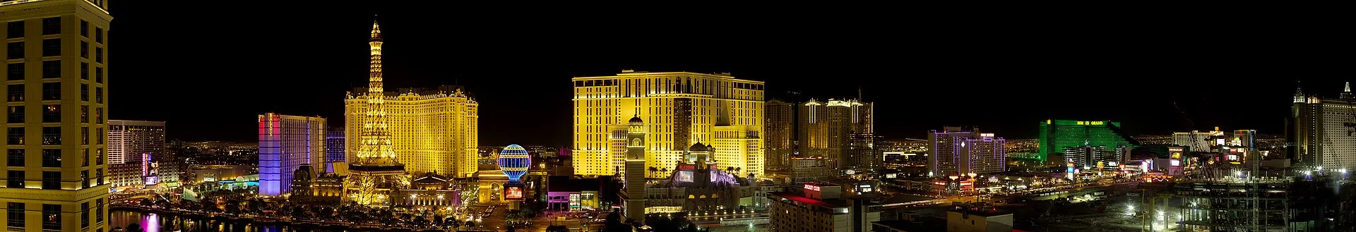 The Las Vegas Strip at night